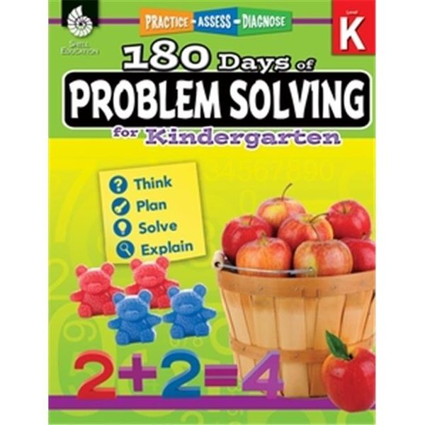 Shell Education Shell Education SEP51612 180 Days of Problem Solving for Kindergarten; Grade K SEP51612